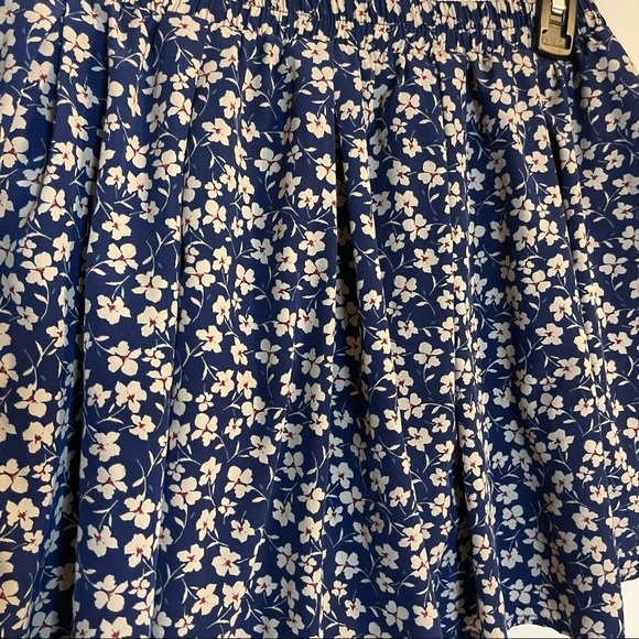 Forever 21 blue floral mini skort size M - Picture 10 of 16